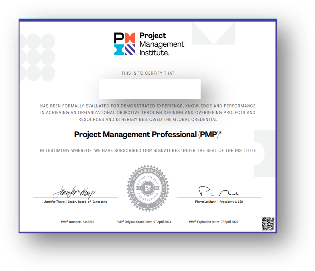 PMP Certified